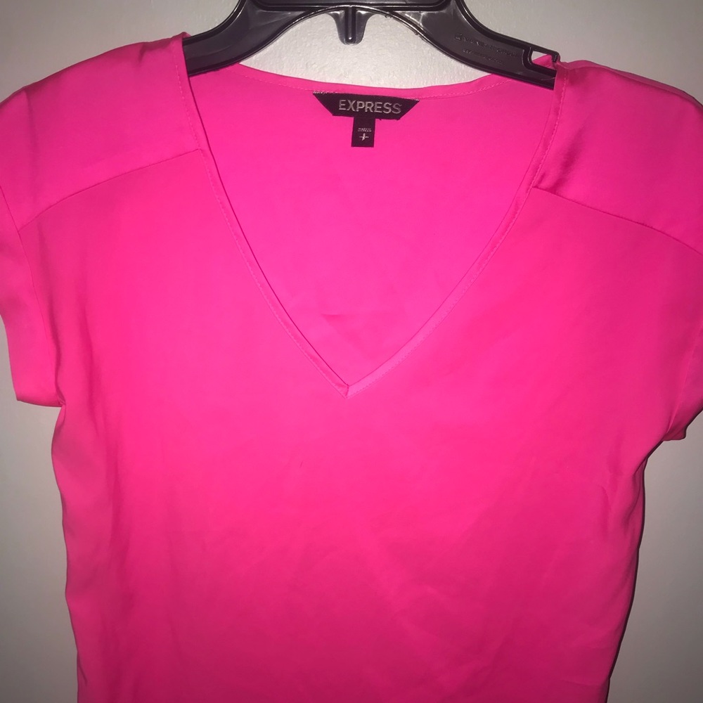 Pink silk blouse
